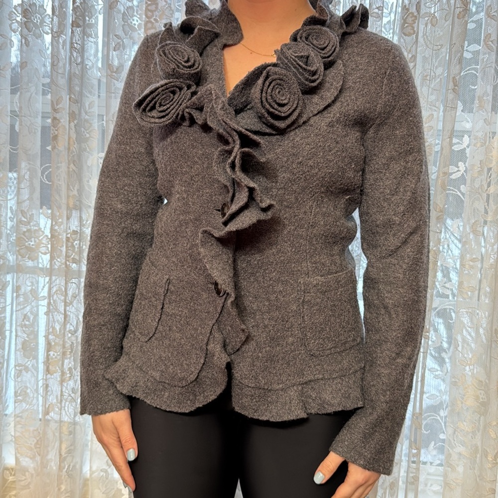 Marissa Christina wool sweater jacket